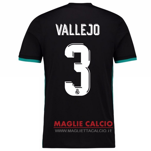 maglietta real madrid 2017-2018 vallejo 3 seconda